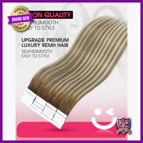 18 Inch Human Hair Tape-In Extensions 20pcs 40g Invisible Edge main image 5